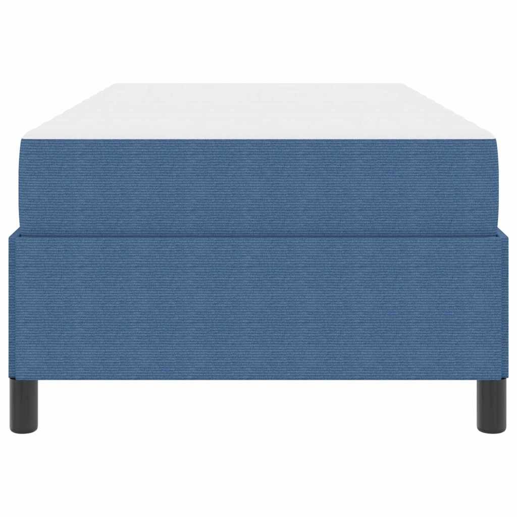Struttura del letto con materasso Blu 90 x 200 cm Tessuto | homemem39