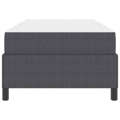 Struttura del letto Grigio scuro 100 x 200 cm Tessuto