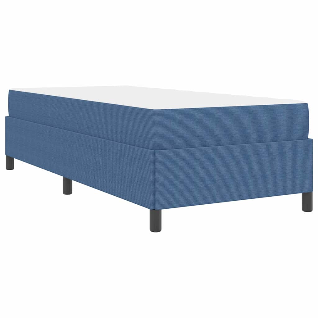 Struttura del letto con materasso Blu 100 x 200 cm Tessuto | homemem39