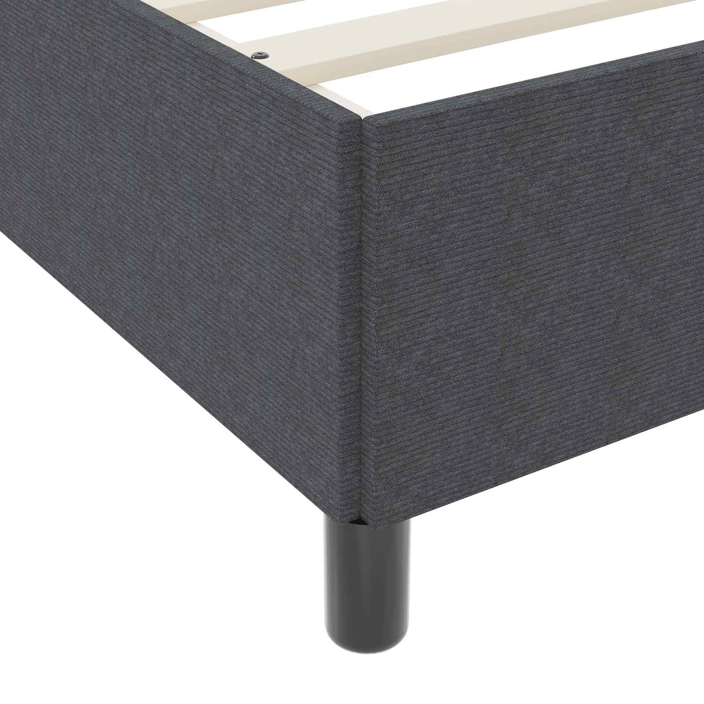 Struttura del letto Grigio scuro 120 x 190 cm Tessuto | homemem39