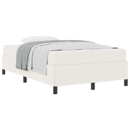 Struttura del letto con materasso Crema 120 x 190 cm Tessuto | homemem39