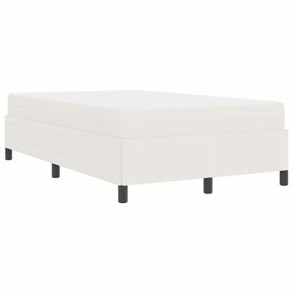 Struttura del letto con materasso Crema 120 x 190 cm Tessuto | homemem39
