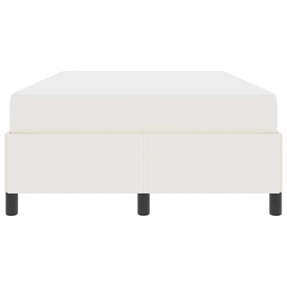 Struttura del letto con materasso Crema 120 x 190 cm Tessuto | homemem39