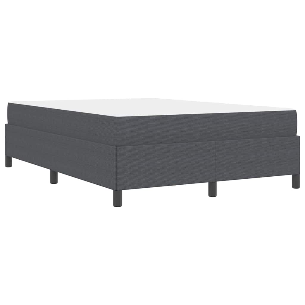 Struttura del letto Grigio scuro 140 x 190 cm Tessuto | homemem39