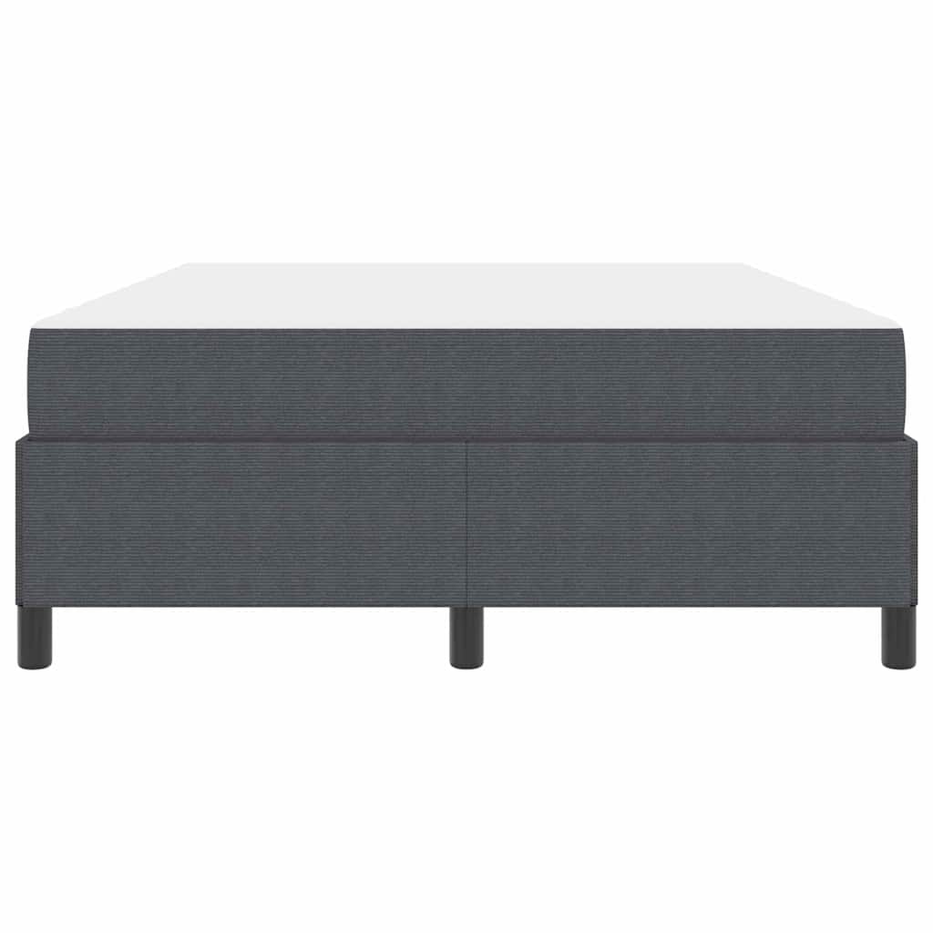 Struttura del letto Grigio scuro 140 x 190 cm Tessuto | homemem39