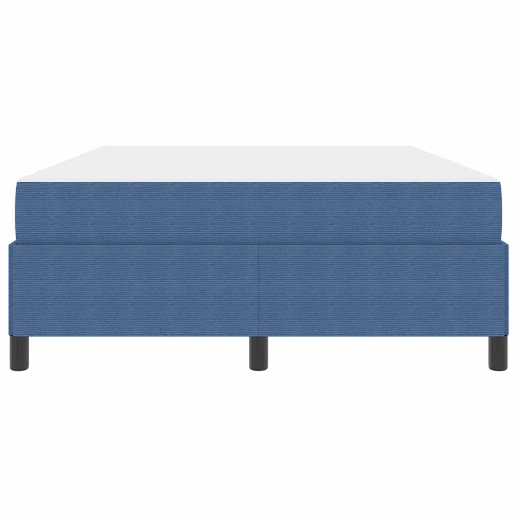 Struttura del letto con materasso Blu 140 x 190 cm Tessuto | homemem39