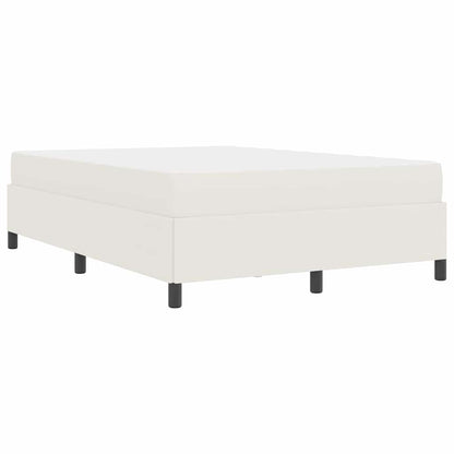 Struttura del letto con materasso Crema 160 x 200 cm Tessuto | homemem39