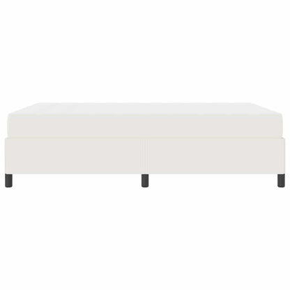 Struttura del letto con materasso Crema 160 x 200 cm Tessuto | homemem39