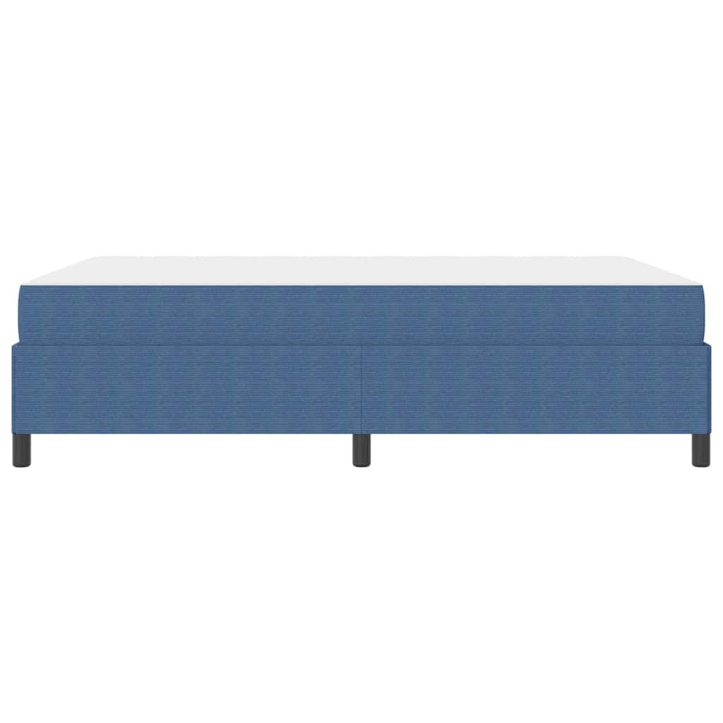 Struttura del letto con materasso Blu 160 x 200 cm Tessuto | homemem39