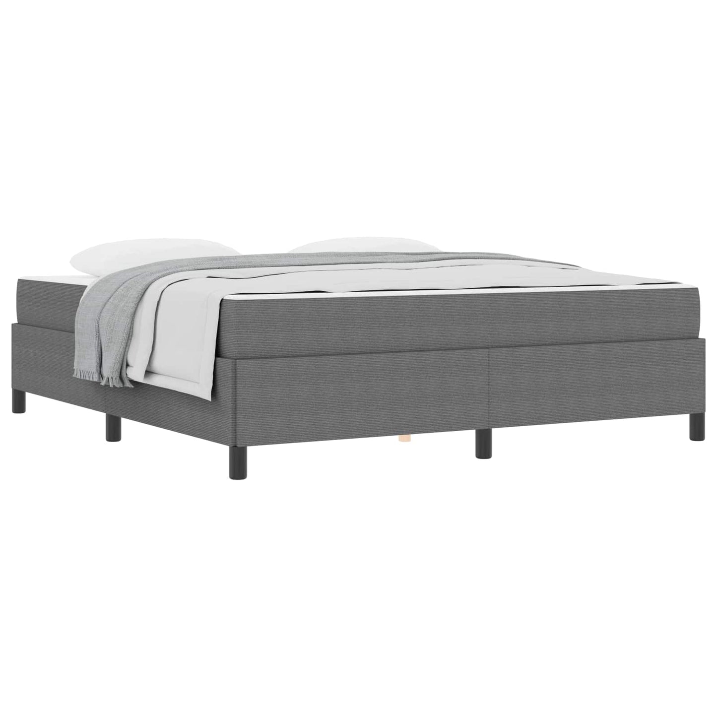 Struttura del letto Grigio chiaro 180 x 200 cm Tessuto