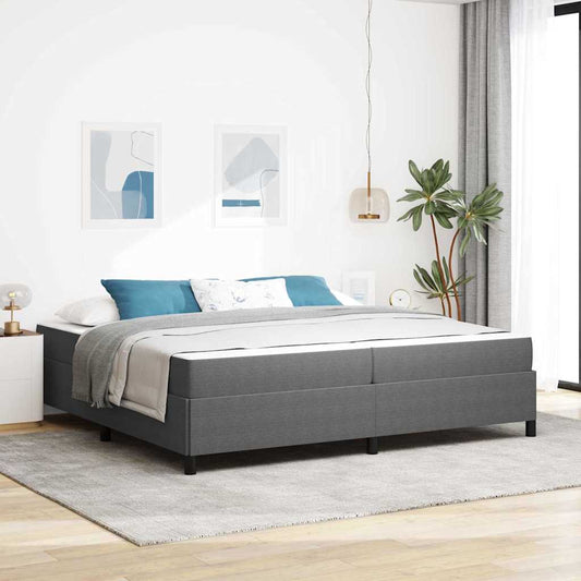 Struttura del letto Grigio chiaro 200 x 200 cm Tessuto | homemem39