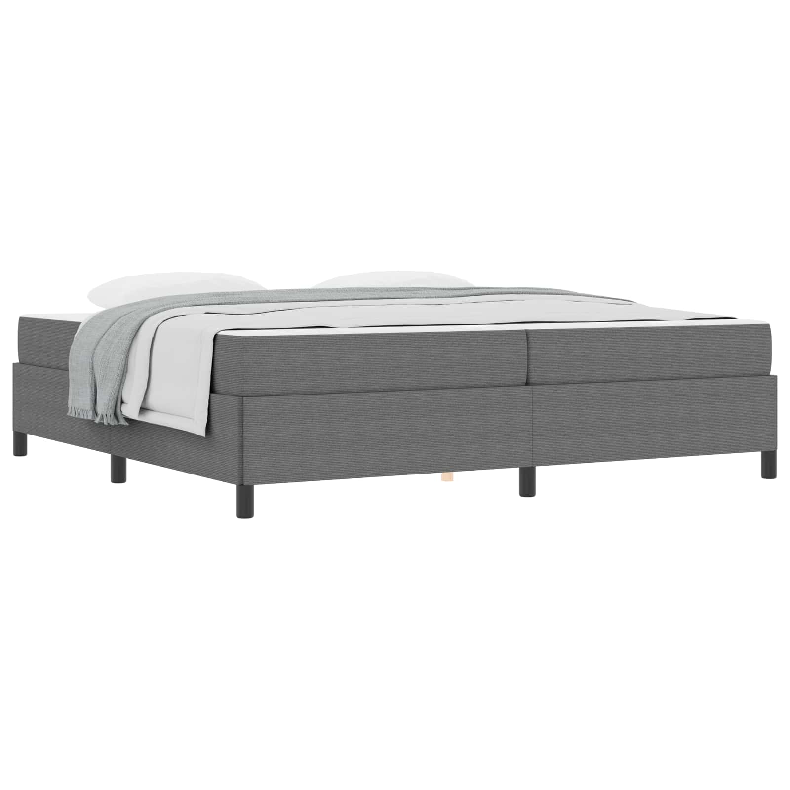 Struttura del letto Grigio chiaro 200 x 200 cm Tessuto | homemem39
