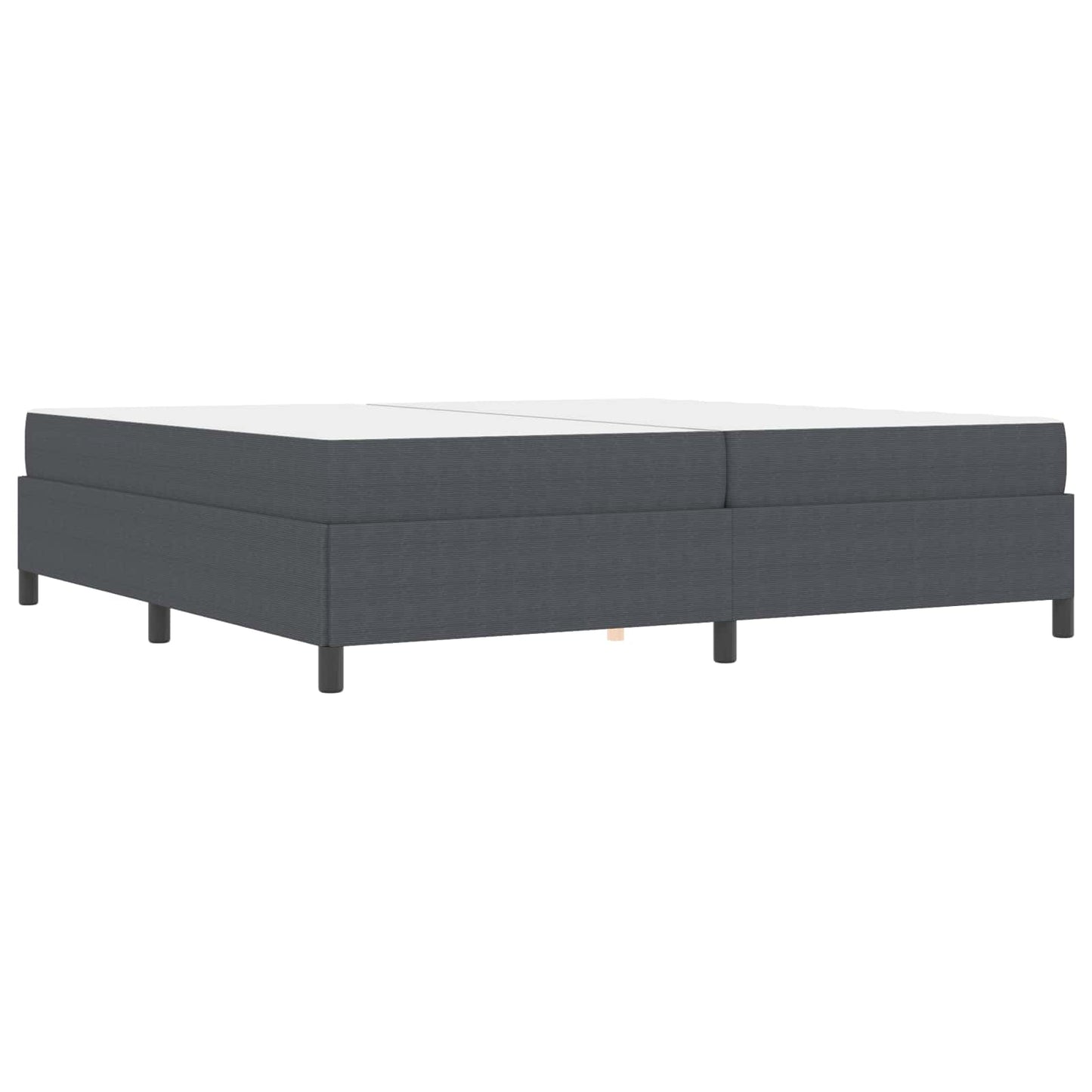 Struttura del letto Grigio scuro 200 x 200 cm Tessuto | homemem39