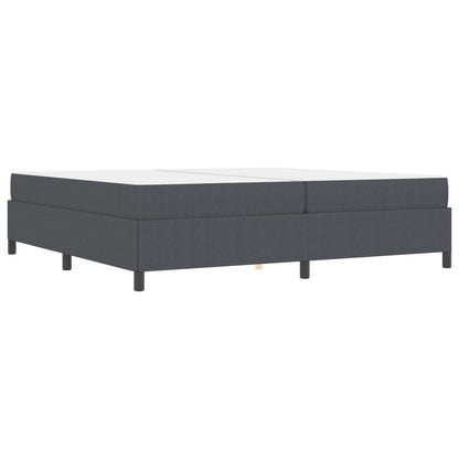 Struttura del letto Grigio scuro 200 x 200 cm Tessuto | homemem39