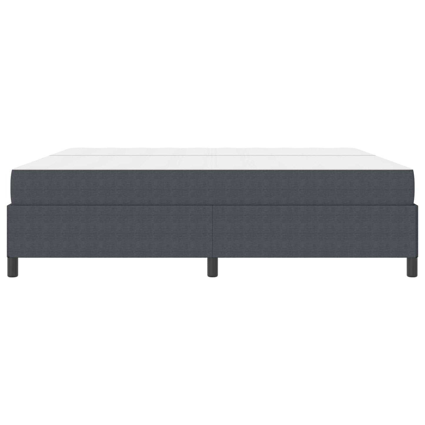 Struttura del letto Grigio scuro 200 x 200 cm Tessuto | homemem39