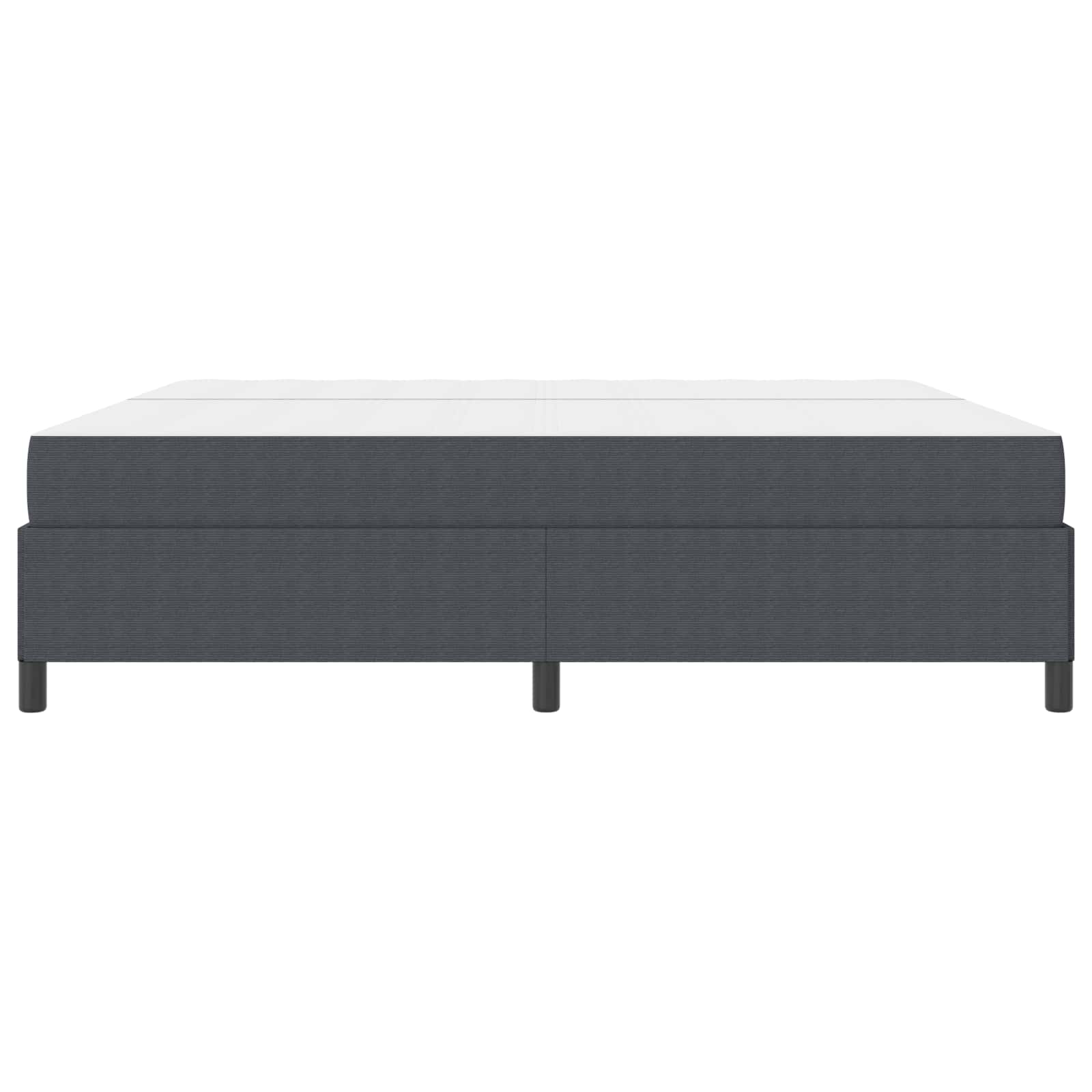 Struttura del letto Grigio scuro 200 x 200 cm Tessuto | homemem39