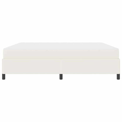 Struttura del letto con materasso Crema 200 x 200 cm Tessuto | homemem39