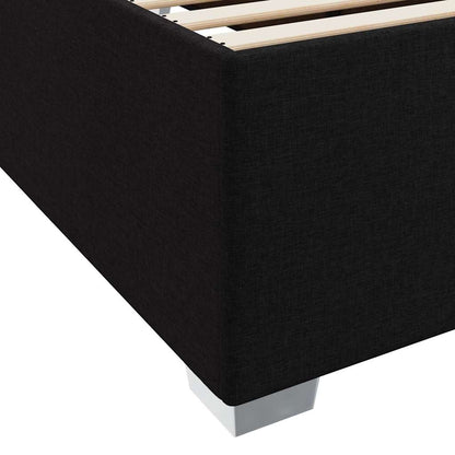 Struttura del letto con materasso Nero 80 x 200 cm Tessuto | homemem39