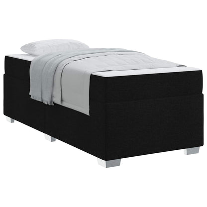 Struttura del letto con materasso Nero 80 x 200 cm Tessuto | homemem39