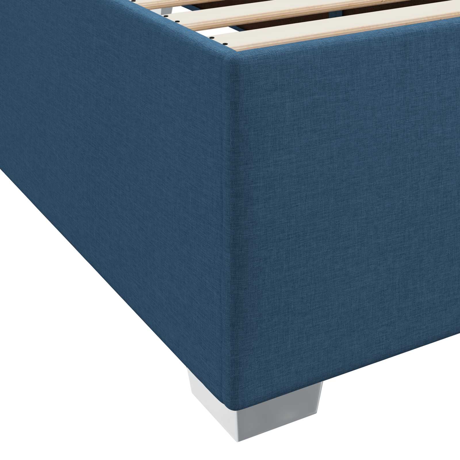 Struttura del letto con materasso Blu 80 x 200 cm Tessuto | homemem39