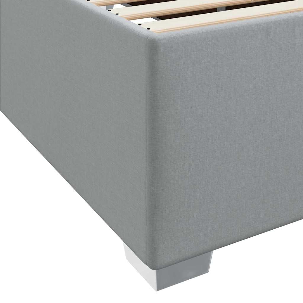 Struttura del letto Grigio chiaro 90 x 190 cm Tessuto