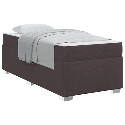 Struttura del letto Marrone Scuro 90 x 190 cm Tessuto | homemem39