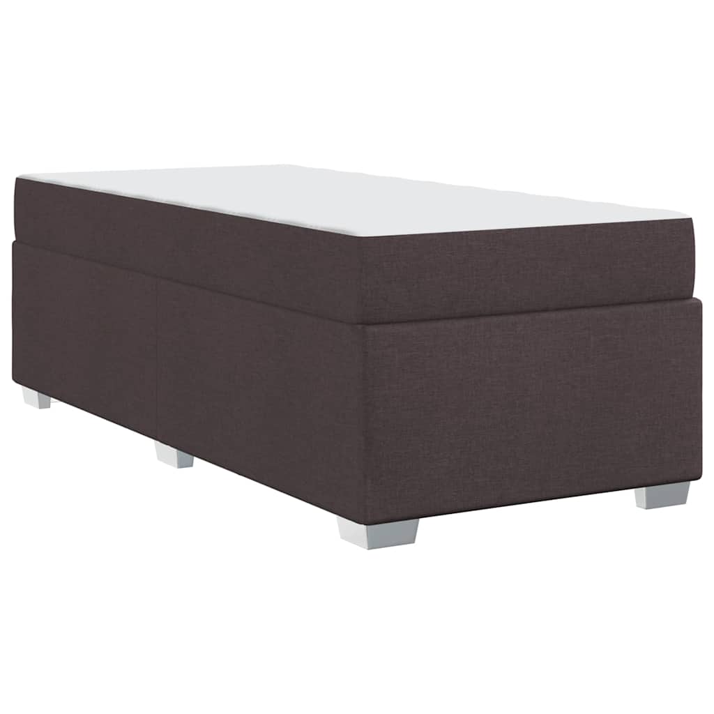 Struttura del letto Marrone Scuro 90 x 190 cm Tessuto | homemem39