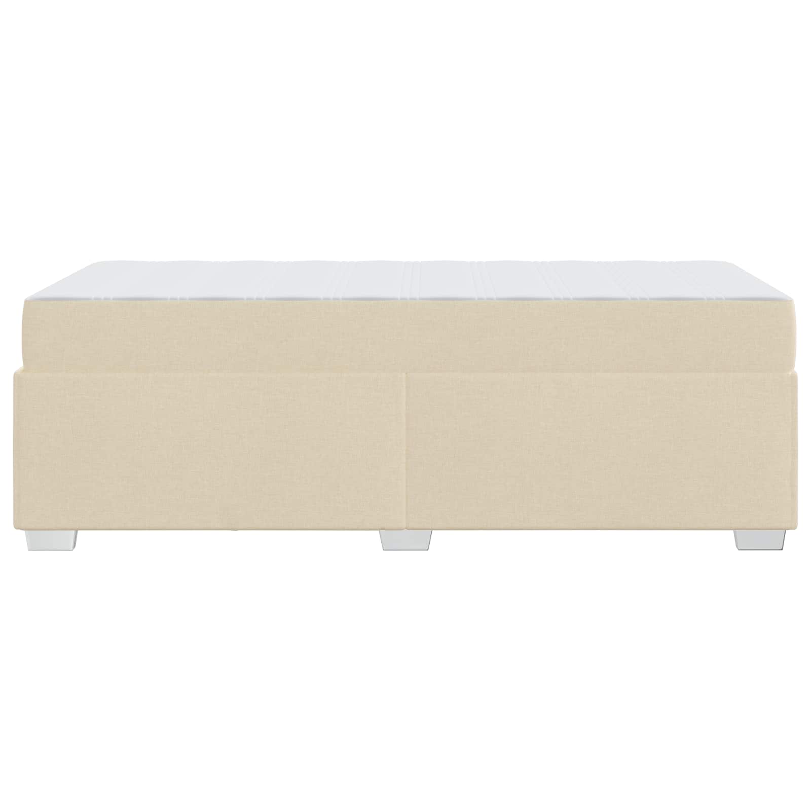 Struttura del letto con materasso Crema 90 x 190 cm Tessuto | homemem39