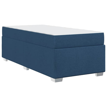 Struttura del letto con materasso Blu 90 x 190 cm Tessuto | homemem39
