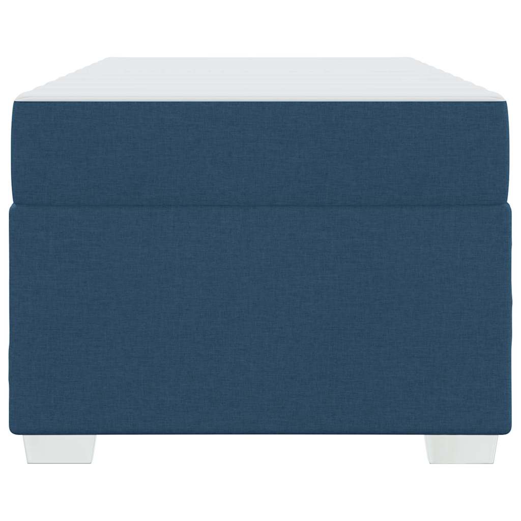 Struttura del letto con materasso Blu 90 x 190 cm Tessuto