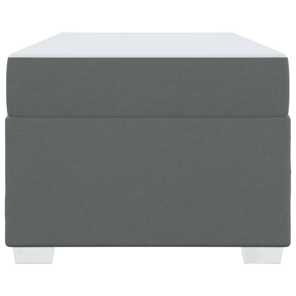 Struttura del letto Grigio scuro 90 x 200 cm Tessuto