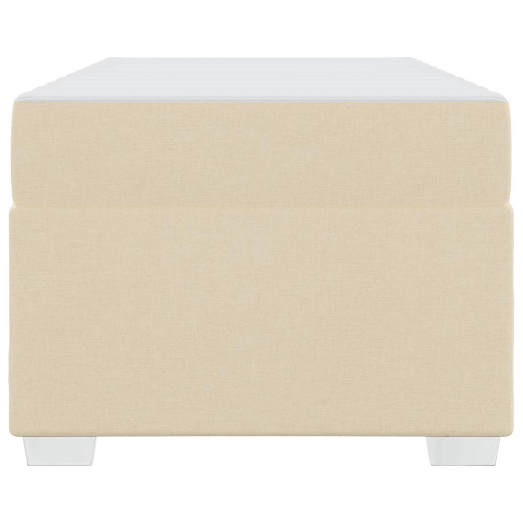 Struttura del letto con materasso Crema 90 x 200 cm Tessuto | homemem39