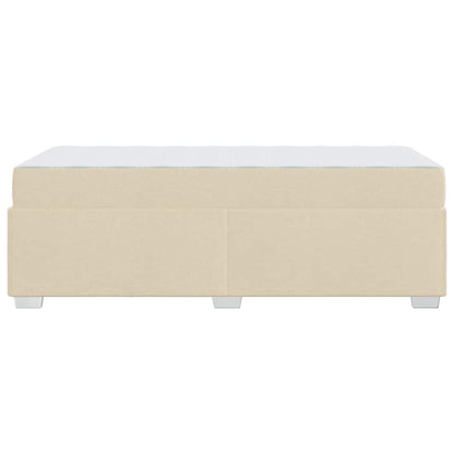 Struttura del letto con materasso Crema 90 x 200 cm Tessuto | homemem39
