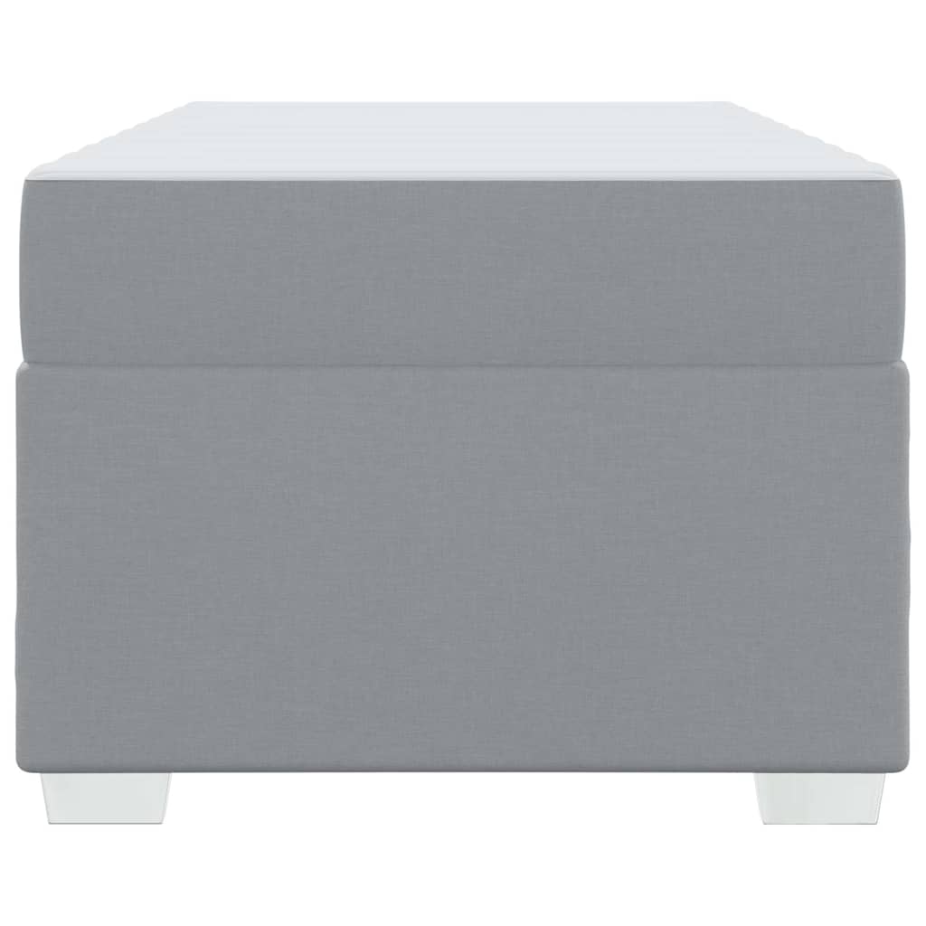 Struttura del letto Grigio chiaro 100 x 200 cm Tessuto