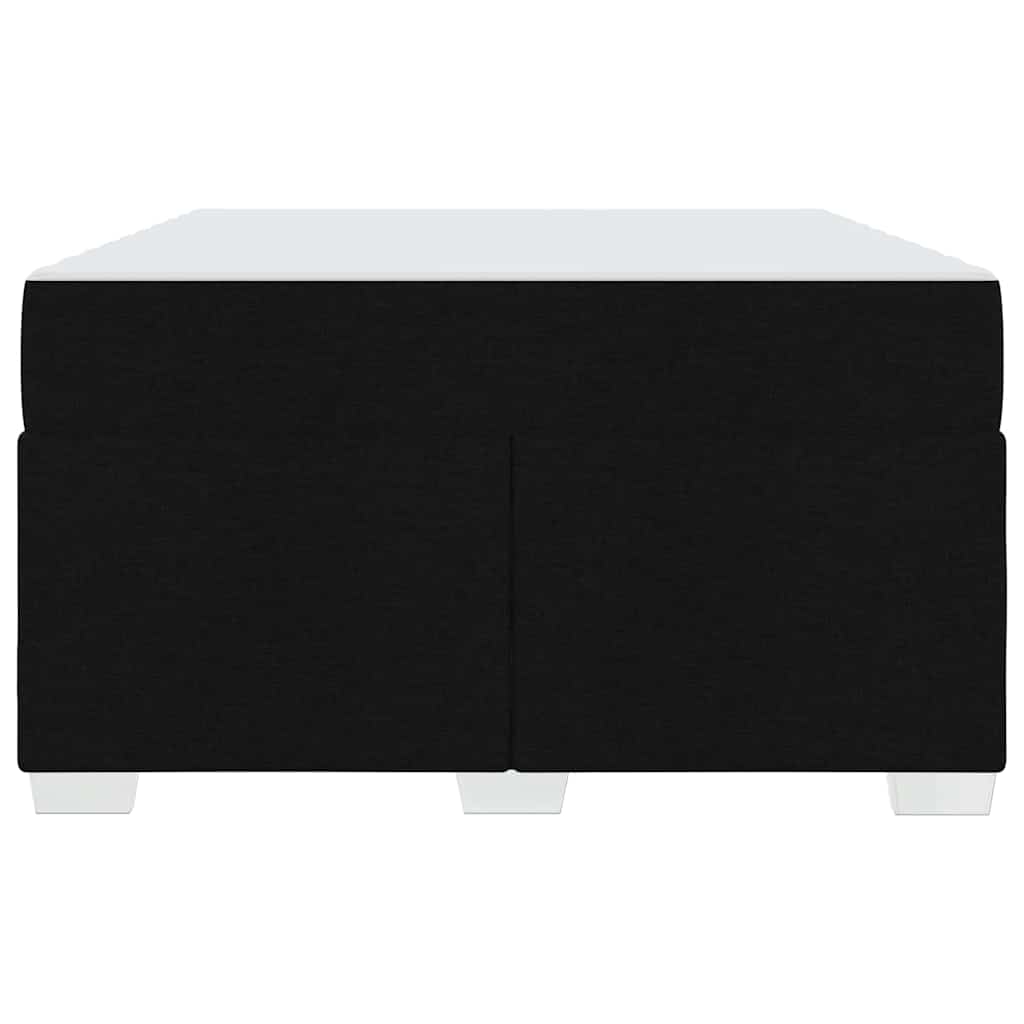 Struttura del letto con materasso Nero 120 x 190 cm Tessuto