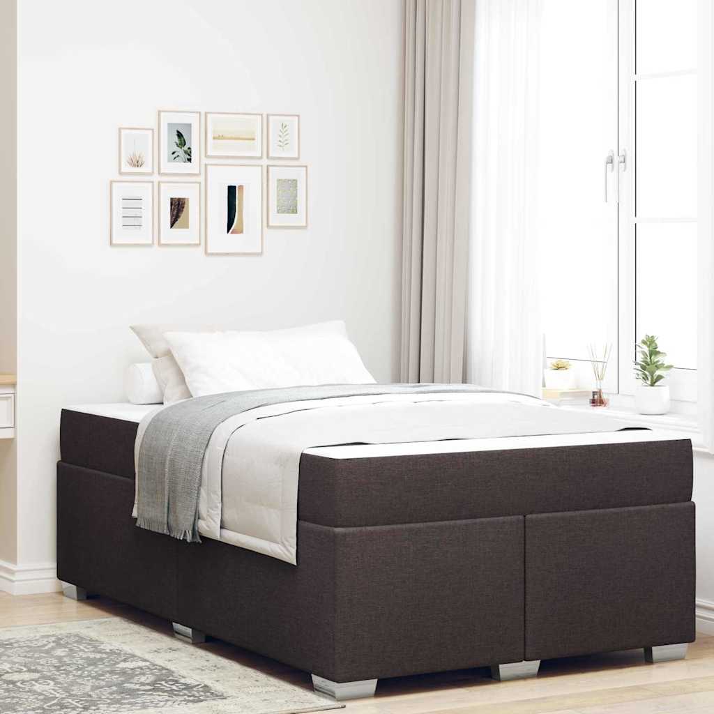 Struttura del letto Marrone Scuro 120 x 190 cm Tessuto | homemem39