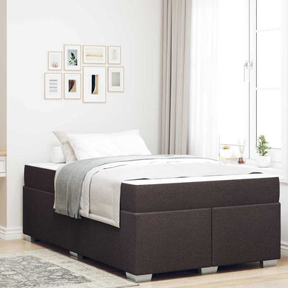 Struttura del letto Marrone Scuro 120 x 190 cm Tessuto | homemem39