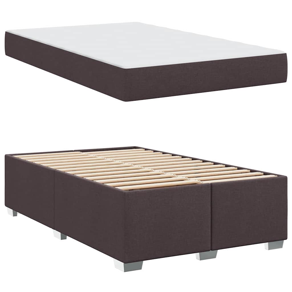 Struttura del letto Marrone Scuro 120 x 190 cm Tessuto | homemem39