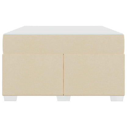 Struttura del letto con materasso Crema 120 x 190 cm Tessuto