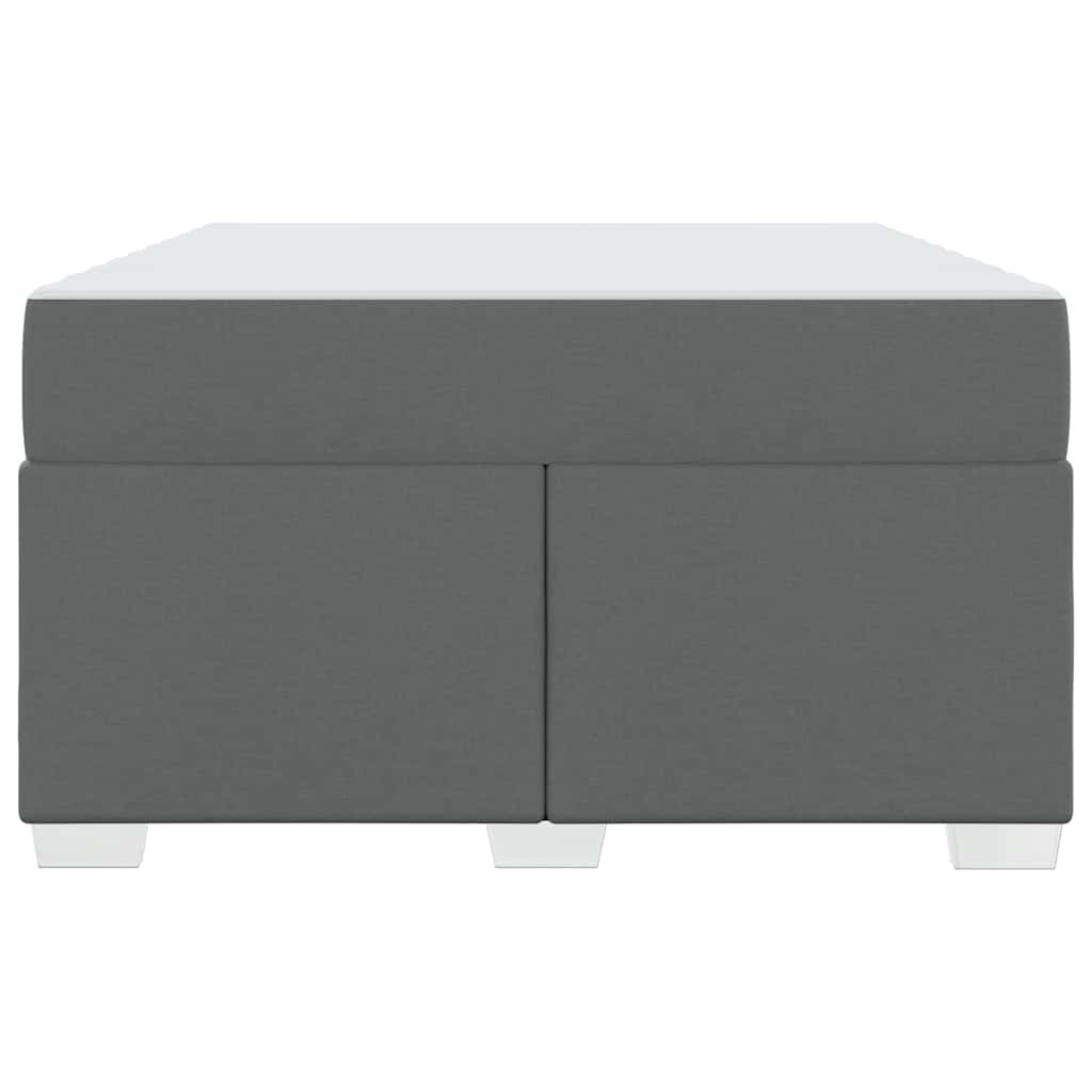 Struttura del letto Grigio scuro 120 x 200 cm Tessuto