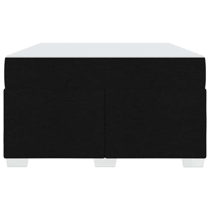 Struttura del letto con materasso Nero 120 x 200 cm Tessuto