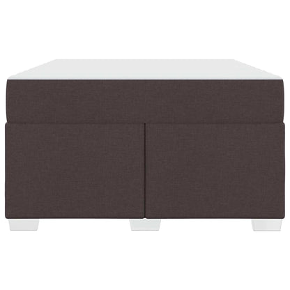 Struttura del letto Marrone Scuro 120 x 200 cm Tessuto