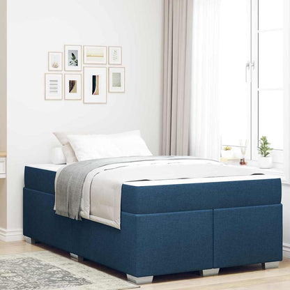 Struttura del letto con materasso Blu 120 x 200 cm Tessuto | homemem39