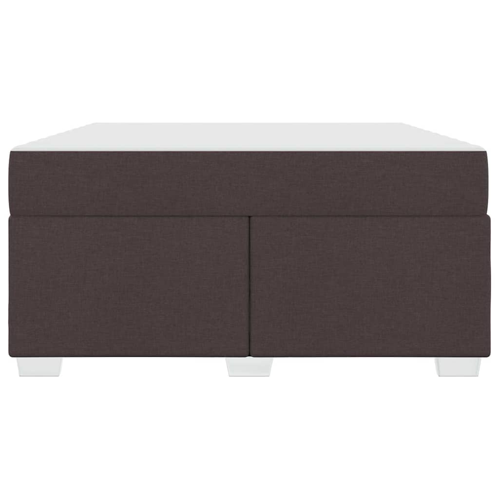Struttura del letto Marrone Scuro 140 x 200 cm Tessuto