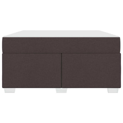 Struttura del letto Marrone Scuro 140 x 200 cm Tessuto