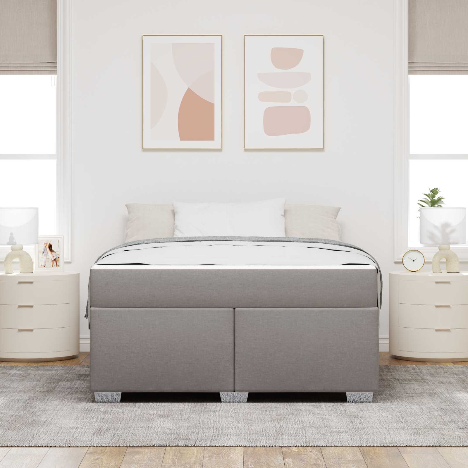 Struttura del letto con materasso Talpa 140 x 200 cm Tessuto | homemem39