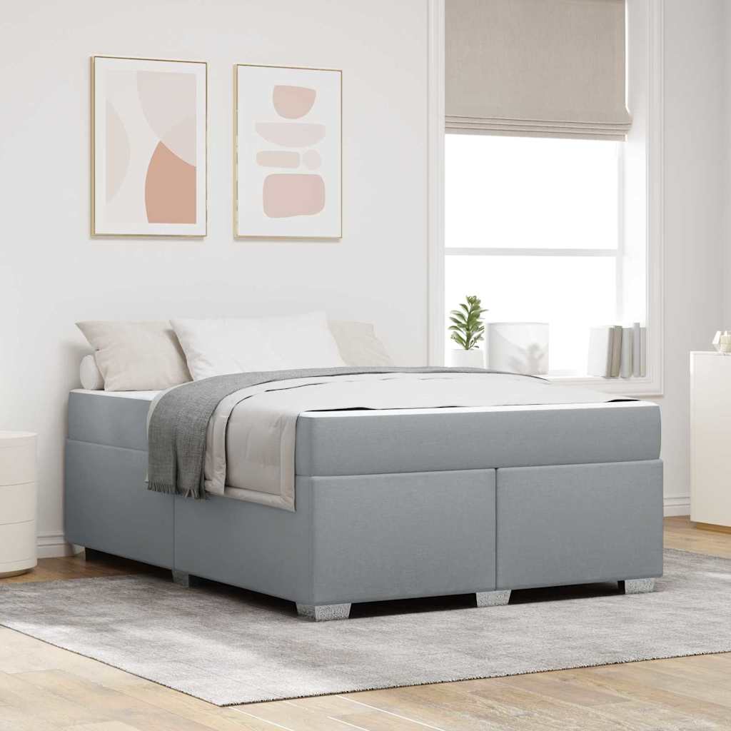 Struttura del letto Grigio chiaro 160 x 200 cm Tessuto | homemem39