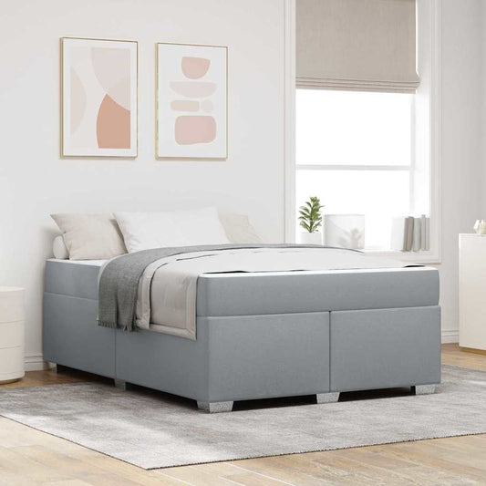 Struttura del letto Grigio chiaro 160 x 200 cm Tessuto | homemem39