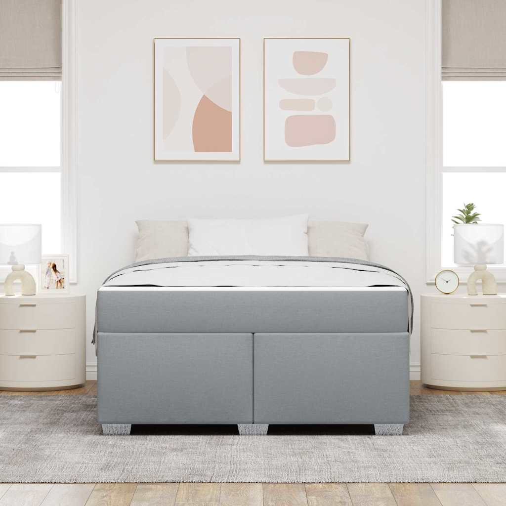 Struttura del letto Grigio chiaro 160 x 200 cm Tessuto | homemem39