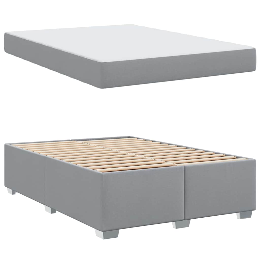 Struttura del letto Grigio chiaro 160 x 200 cm Tessuto | homemem39
